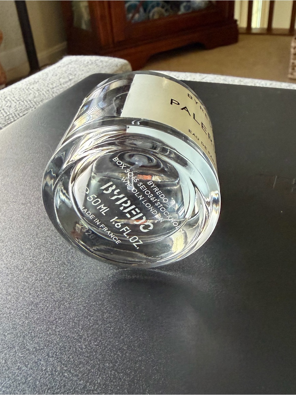 Byredo Palermo Bottle with Black Cap and Cream Label - Picture 6 of 7